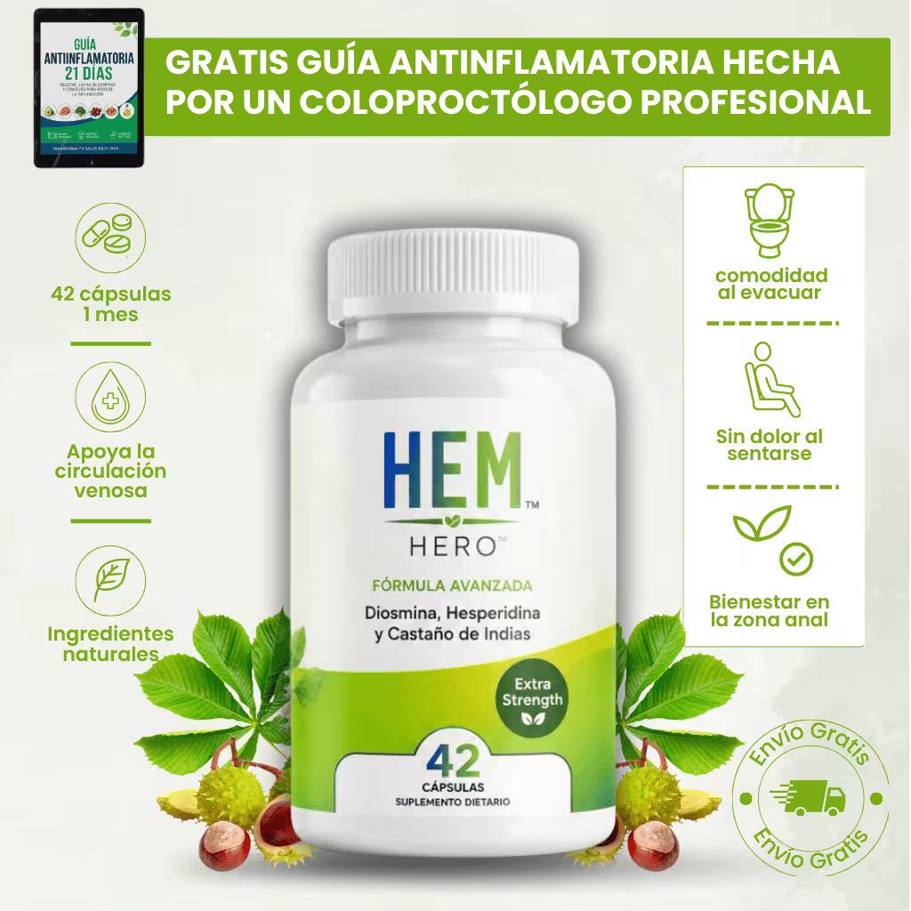 Hem Hero - Tratamiento extra fuerte para hemorroides.