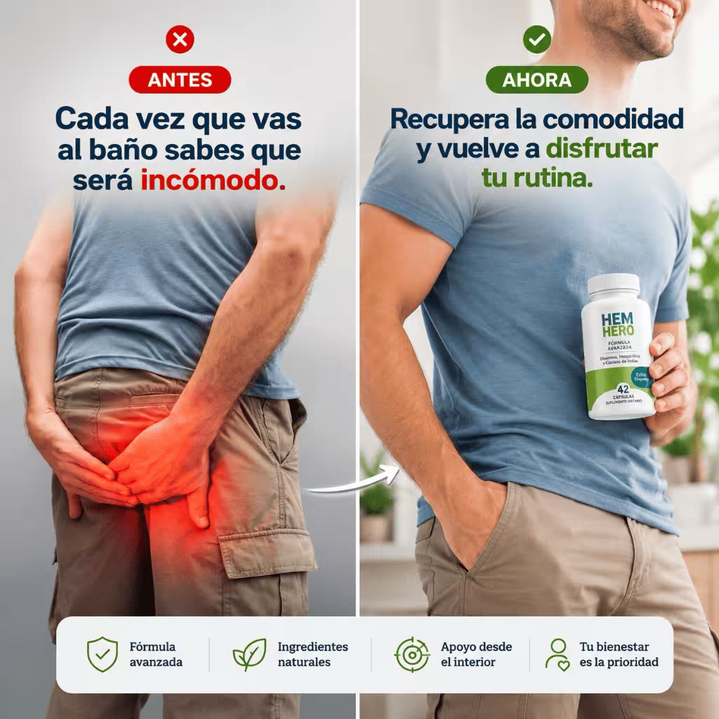 Hem Hero - Tratamiento extra fuerte para hemorroides.