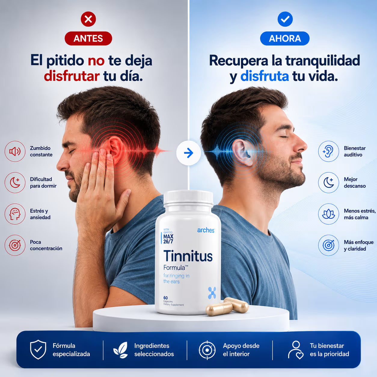 Arches Tinnitus | Ayuda con el Zumbido constante