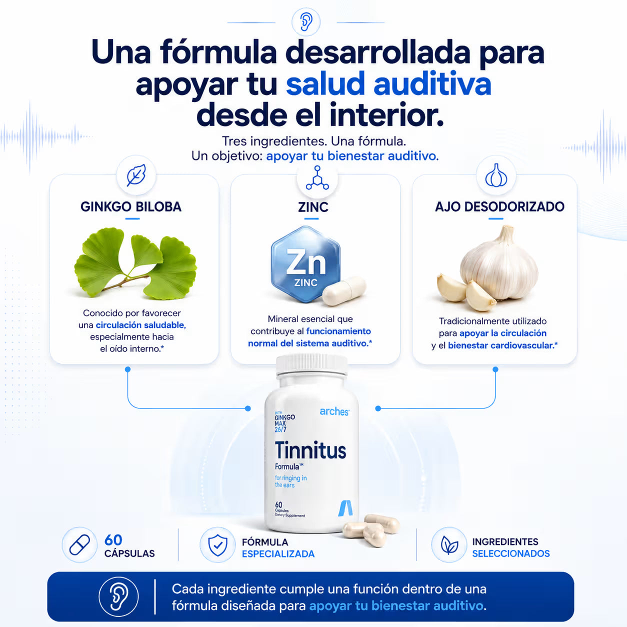 Arches Tinnitus | Ayuda con el Zumbido constante